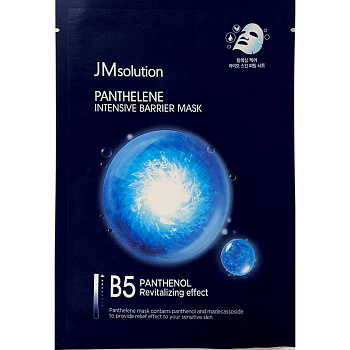 JMS Маска тканевая с пантенолом и CICA-комплексом JMsolution Panthelene Intensive Barrier Mask 30мл