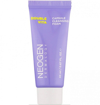 НЕО Гель-пенка для умывания с витаминами NEOGEN Dermalogy Double Vita Capsule Cleansing Foam 20мл